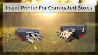 Inkjet Printer For Corrugated Boxes [upl. by Aohk783]