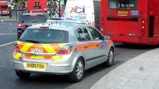 Metropolitan Police Vauhxall Astra Responding With BULLHORN [upl. by Yecam]