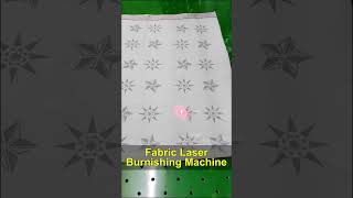 CO2 Laser Burnishing for Fabrics HighSpeed Custom Patterns Beautiful Effectslasermarkingmachine [upl. by Rebak]