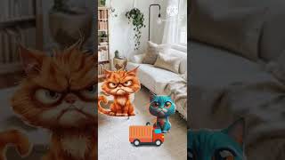 Cat and cat mother tuck toys play game [upl. by Acinomed]