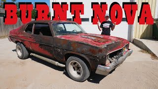 Putting my BURNT 1973 Nova Back on the Road Part 1 [upl. by Sokcin259]