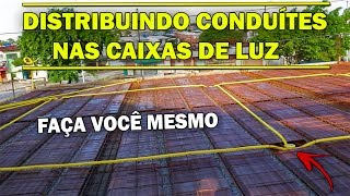 ELÉTRICA NA REAL APRENDA A DISTRIBUIR CONDUÍTE NA LAJE [upl. by Woodley]