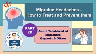 Nurtec Ubrelvy and ReyvowNew Drugs for Acute Migraine Treatment Part 2B Pharmacy medications [upl. by Nevram]