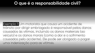 O que é a responsabilidade civil  Conceito Fundamento e Exemplos [upl. by Jens261]