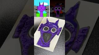 I drew 3D Puffy Durple using Magic Heat Activated Pen magicpen durple sprunki [upl. by Nalyr]