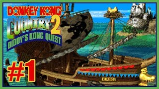 Guía 102 Donkey Kong Country 2 SNES 1 Gangplank Galleon [upl. by Palladin]