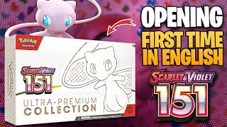 Pokemon 151 FIRST TIME Opening English  Ultra Premium Collection [upl. by Hume]