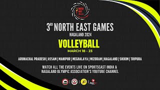 3rd North East Games Nagaland 2024  Volleyball  Day 3  EVENING SESSION [upl. by Richardo142]