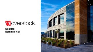 Overstockcom OSTK Q3 2018 Earnings Call – November 8 2018 230 PM MT [upl. by Akimot284]