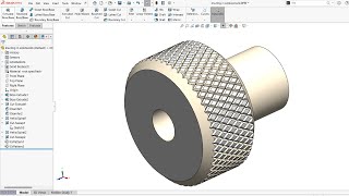 How to Create Knurling in Solidworks [upl. by Firestone]