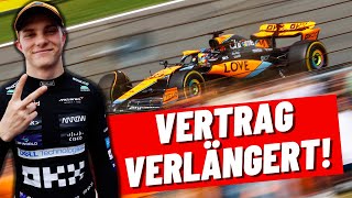 Zweitlängster Vertrag nach Verstappen Oscar Piastri bleibt bei McLaren  Formel 1 2023 [upl. by Hedges]