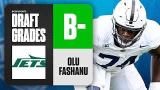 2024 NFL Draft Grades Jets select Olumuyiwa Fashanu No 11 Overall  CBS Sports [upl. by Oileve]