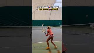 14yearold Ksenia Efremova vs Daniil Medvedev ATP No 3 at the Mouratoglou Tennis Academy 👌 [upl. by Sion]