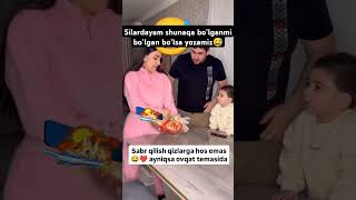 SABT QILISH QIZLARGA HIS EMAS AYNIQSA OVQAT TEMASIDA😅❤️funny 1mn comedyvideos love funnyshorts [upl. by Nonnek]