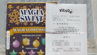 zdrapka KENO 5 LICZB NA 20 Losowań z mnożnikiem 💰Premiera Magia Świąt 😃 jest 💰👍😀 [upl. by Iak]