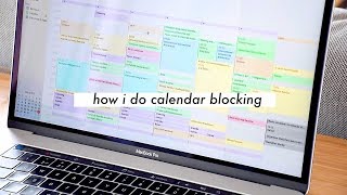 CALENDAR BLOCKING  Time Management for Students [upl. by Kcirttap17]