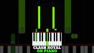 CLASH ROYALE on Piano but its TOO EASY easy piano clashroyale pianotutorial [upl. by Ayiotal]