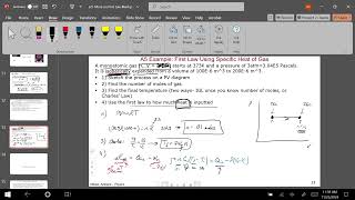 First Law and Adiabatics Remote Lecture 112524 Physics 152 [upl. by Yancy]