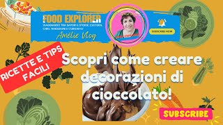 Scopri come fare decorazioni di cioccolato in modo facile e veloce [upl. by Aikyt12]