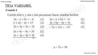 2 Persamaan Linear Simultan [upl. by Eirolam]