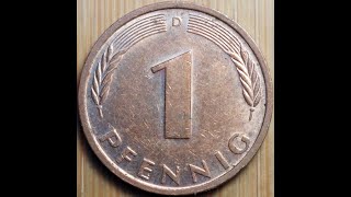 1 Pfennig 1986 Bundesrepublik Deutschland D [upl. by Nairbal]