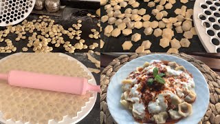 KASNAK MANTISI NASIL YAPILIRKOLAY MANTI TARİFİ PETEK MANTI a101mantı kalıbı easy ravioli recipe [upl. by Ilka]