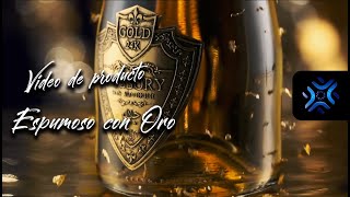 Espumoso sin alcohol con ORO ❄️ Sparkling non alcoholic WINE with GOLD [upl. by Jevon]