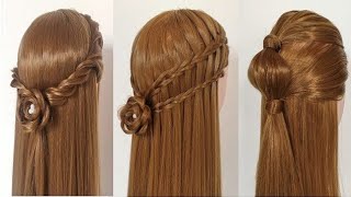 4 Quick amp Easy Open Hair Hairstyle for Girls l hair style girl [upl. by Sharp949]