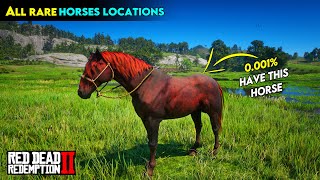 All RARE Horses Locations From Chapter 2  Red dead redemption 2 [upl. by Jessabell]