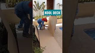 aplicando kool deck en andador de alberca [upl. by Fakieh]