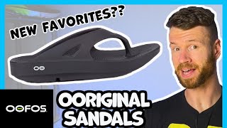 OOFOS OORIGINAL SANDAL Review  My New Favorite FlipFlops  Better than Hoka Recovery slides [upl. by Loferski]