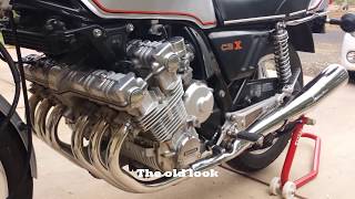 Honda 79 CBX Pipemaster conversion with noise [upl. by Esnahc]