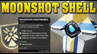 Moonshot Shell Wandering Nightmares Locations Harbinger Title Guide Destiny 2 Shadowkeep [upl. by Saxon]