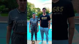 Name a Goalkeeper or Swim Challenge ft Courtoissoccerchallenge challenge shorts [upl. by Close]