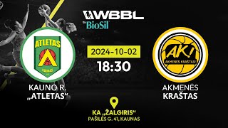 BioSil WBBL Atletas Kauno r v Akmenes Krastas [upl. by Gnanmos]