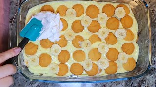 The easiest 5 Ingredient Banana Pudding anyone can make  NoBake Dessert Recipe [upl. by Onairotciv]