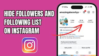 How to Hide Followers And Following List On Instagram [upl. by Asyral]