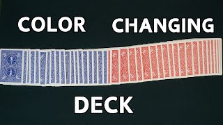 The Color Changing Deck  Awesome Card Trick [upl. by Vida]