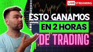 EN VIVO 👉 Cómo ganar DINERO en DOS horas de TRADING trading bitcoin [upl. by Boesch]