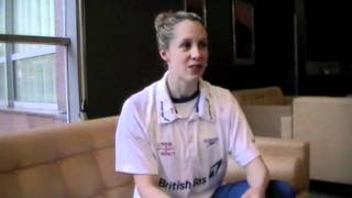 Hannah Miley previews the British Gas Swimming Championships 2012 [upl. by Martainn]