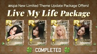 Superstar SMTOWN  Completed aespa Live My Life Limited Theme 🍀 🧡 [upl. by Rolph242]