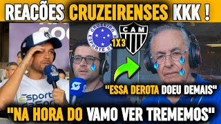 CHORADEIRA DOS CRUZEIRENSES  MELHORES REAÇÕES PÓS CRUZEIRO 1X3 ATLÉTICO MG  NOTÍCIAS DO GALO HOJE [upl. by Anhcar]