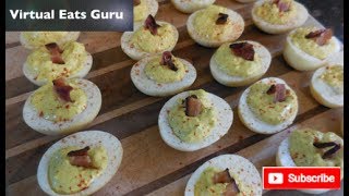 Smoked Deviled Eggs  with Bacon [upl. by Cammi]