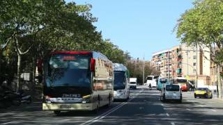 A lap of the former Montjuïc Park street circuit in Barcelona [upl. by Nerehs]