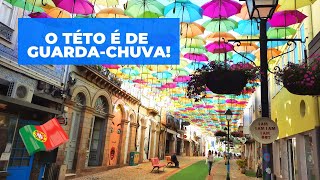 Águeda Portugal  INCRÍVEL  Cidade dos Guarda Chuvas 🇵🇹 Águeda Umbrella [upl. by Ecarret]