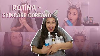 SKINCARE COREANA  MINHA ROTINA [upl. by Navar]