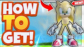 How To Get The GOLDEN SUPER SONIC In Roblox Find The Sonic Morphs [upl. by Anurb]