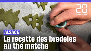 Cuisine  On vous livre la recette des bredeles alsaciens au thé matcha [upl. by Atterg]