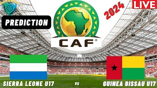 Sierra Leone vs Guinea Bissau CAF U17 Africa Nations Cup 2024 Qualifiers Match Preview Prediction [upl. by Eeluj]