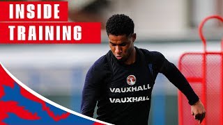 England Train Shooting Ahead of Sweden Quarter Final  Inside Training  World Cup 2018 [upl. by Perla799]